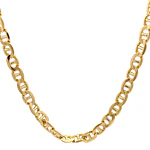 Cadena de Oro Amarillo 18K Banana