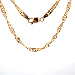 Cadena de Oro Amarillo 18K Singapur