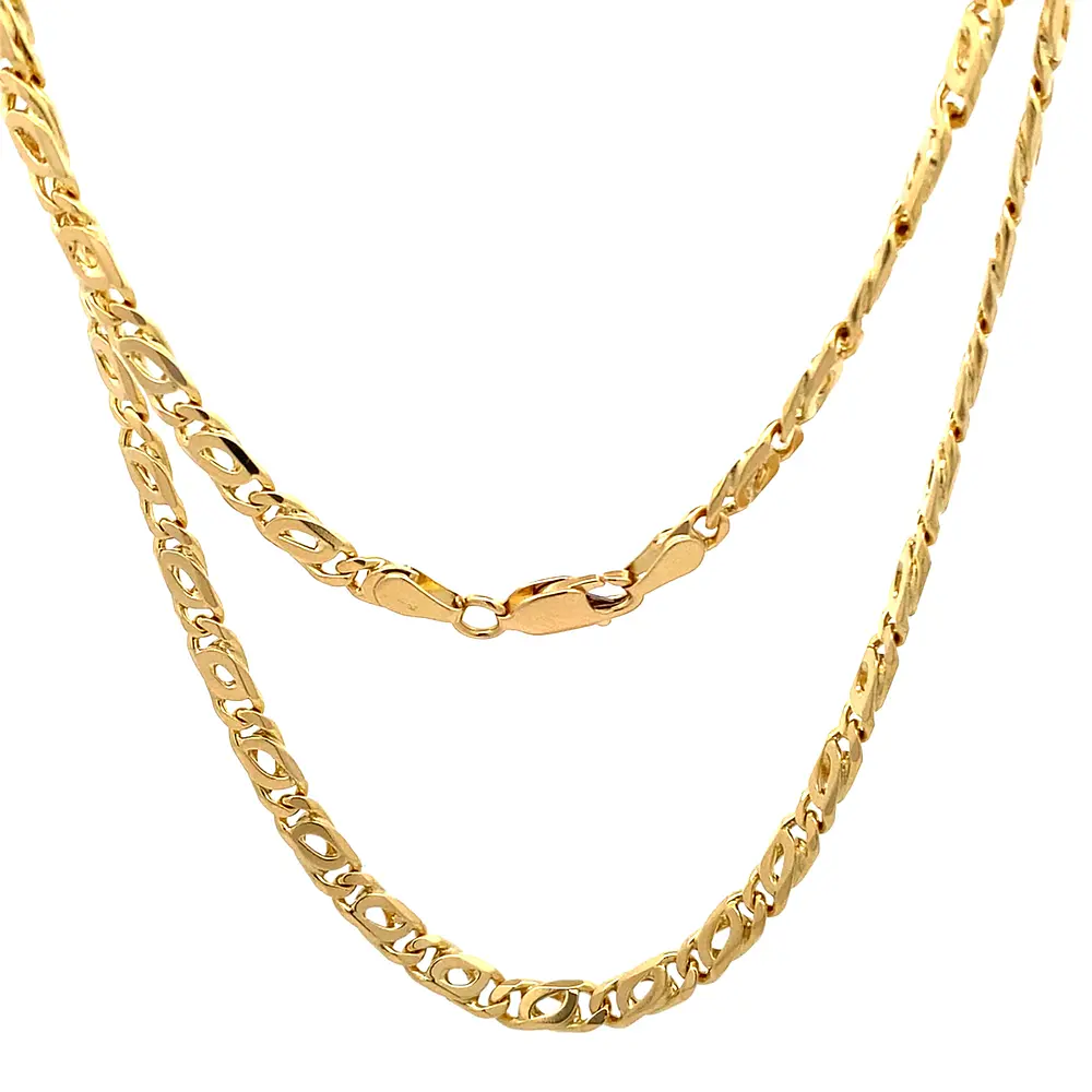 Cadena de Oro Amarillo 18K Ojo de Perdiz