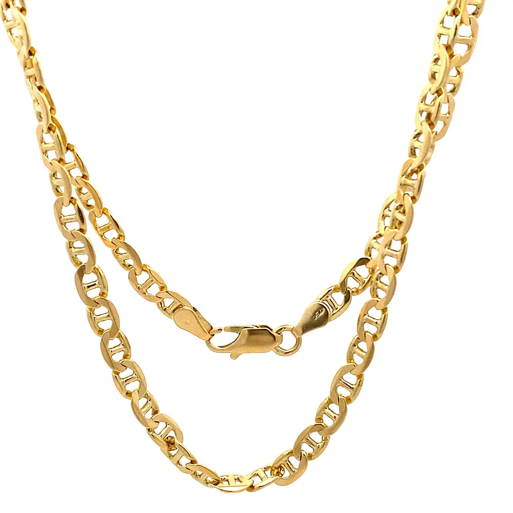 Cadena de Oro Amarillo 18K Banana