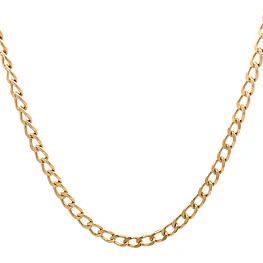 Cadena de Oro Amarillo 18K Barbada