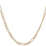 Cadena de Oro Amarillo 18K Fígaro 3x1