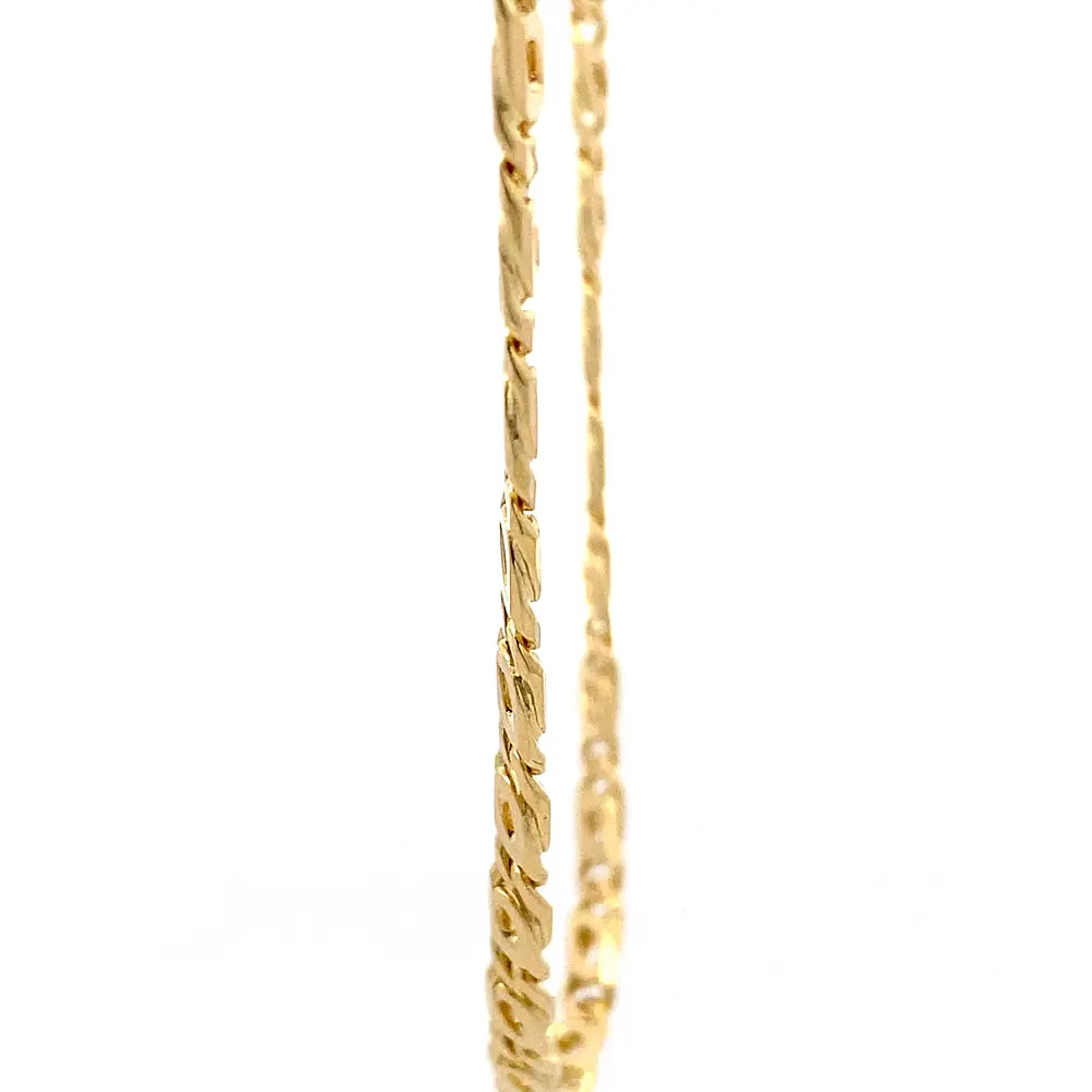 Cadena de Oro Amarillo 18K Ojo de Perdiz