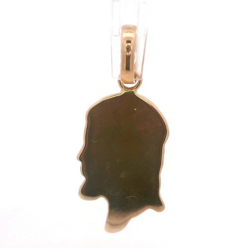 Colgante de Oro Amarillo 18K Perfil de Cristo