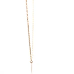 Cadena de Oro Amarillo 18K Limada con Dije Corazón