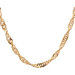 Cadena de Oro Amarillo 18K Singapur