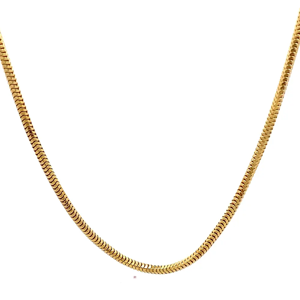 Cadena de Oro Amarillo 18K Cola de Ratón