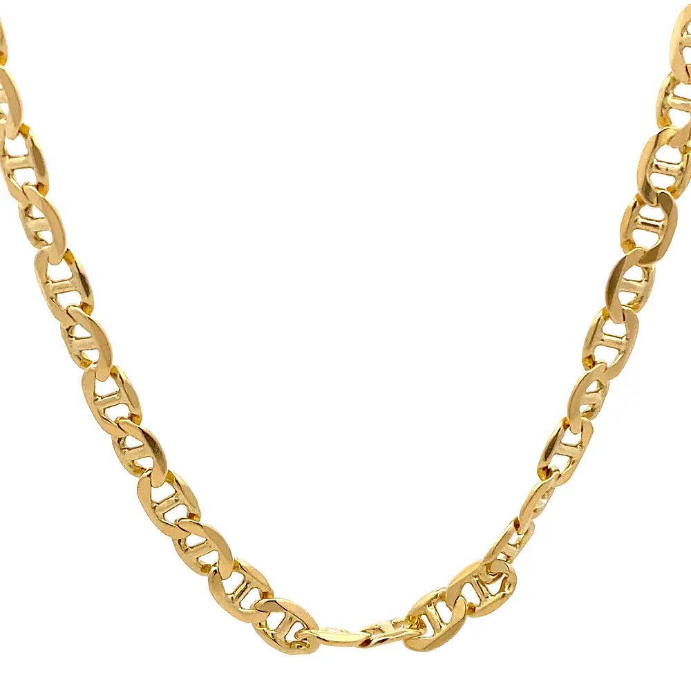 Cadena de Oro Amarillo 18K Banana