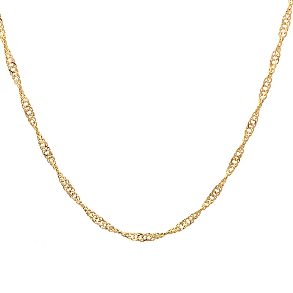 Cadena de Oro Amarillo 18K Singapour
