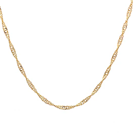 Cadena de Oro Amarillo 18K Singapour