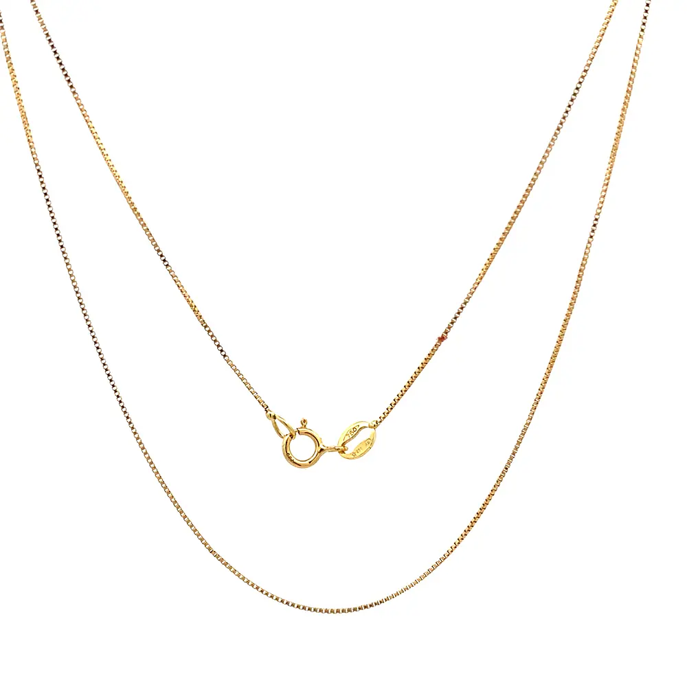 Cadena de Oro Amarillo 18K Veneciana
