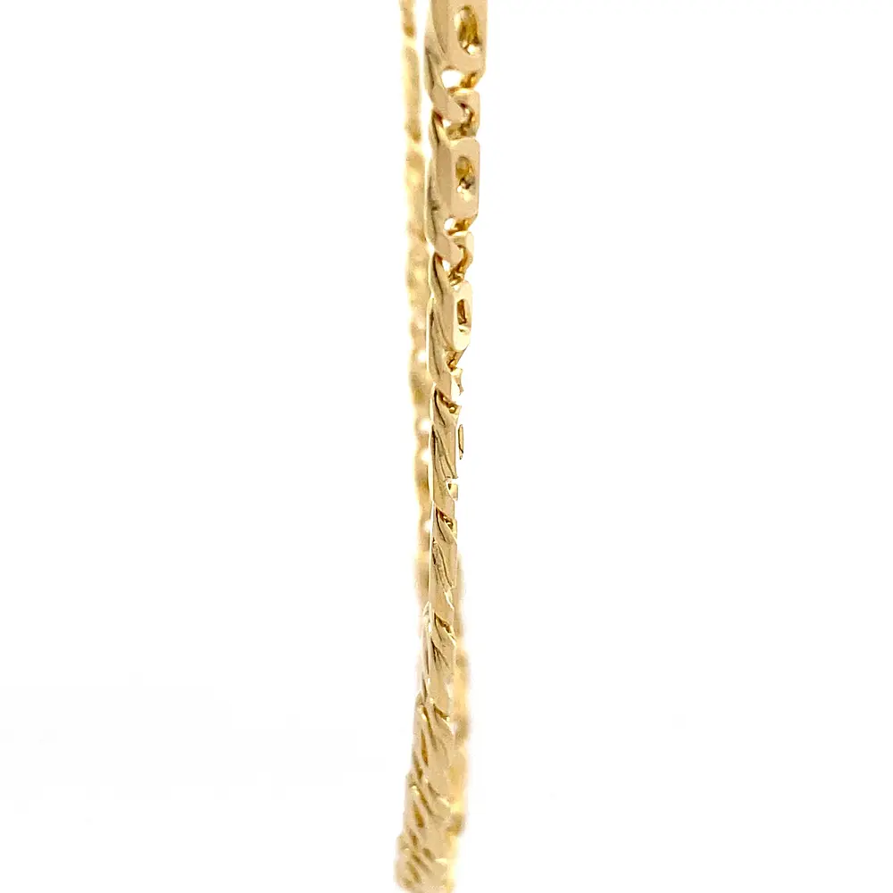 Cadena de Oro Amarillo 18K Ojo de Perdiz