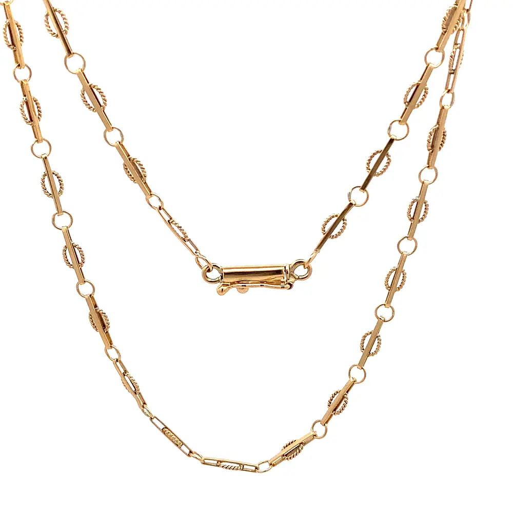 Cadena de Oro Amarillo 18K Verónica