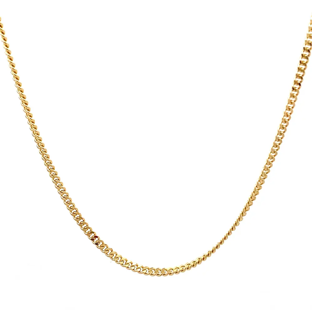 Cadena de Oro Amarillo 18K Barbada