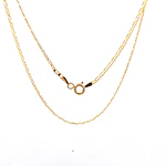 Cadena de Oro Amarillo 18K Banana