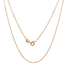 Cadena de Oro Amarillo 18K Fígaro 3x1