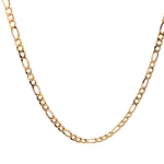 Cadena de Oro Amarillo 18K Fígaro 3x1