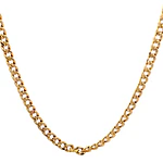 Cadena de Oro Amarillo 18K Barbada