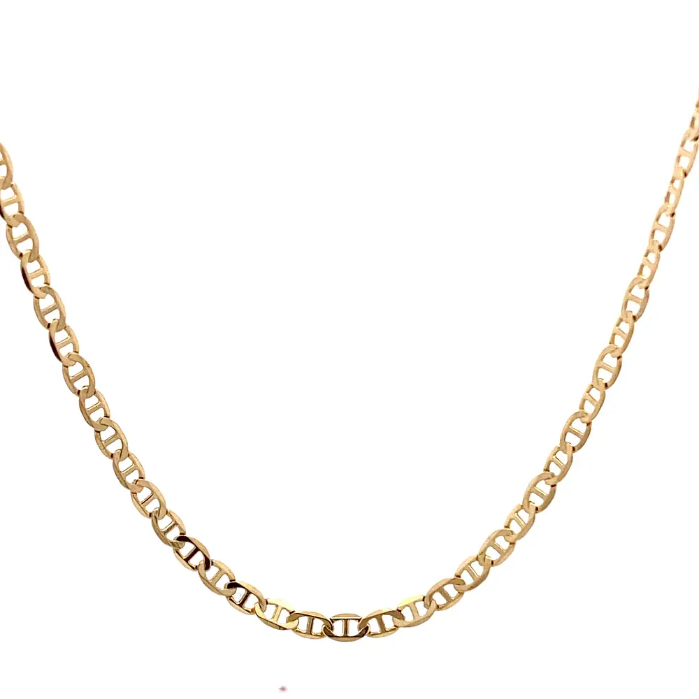 Cadena de Oro Amarillo 18K Banana