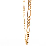 Cadena de Oro Amarillo 18K Fígaro 3x1