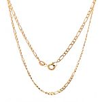 Cadena de Oro Amarillo 18K Fígaro 3x1