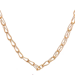 Cadena de Oro Amarillo 18K Jaula
