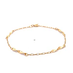 Pulsera de Oro Amarillo 18K Limada con Espirales