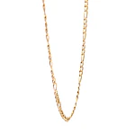 Cadena de Oro Amarillo 18K Fígaro 3x1