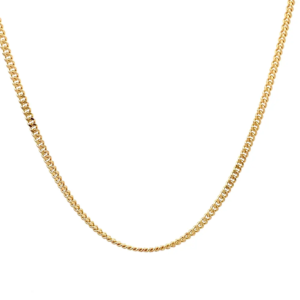 Cadena de Oro Amarillo 18K Barbada