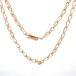 Cadena de Oro Amarillo 18K Jaula