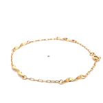 Pulsera de Oro Amarillo 18K Limada con Espirales