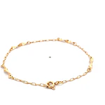 Pulsera de Oro Amarillo 18K Limada con Espirales
