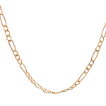 Cadena de Oro Amarillo 18K Fígaro 3x1