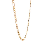 Cadena de Oro Amarillo 18K Fígaro 3x1