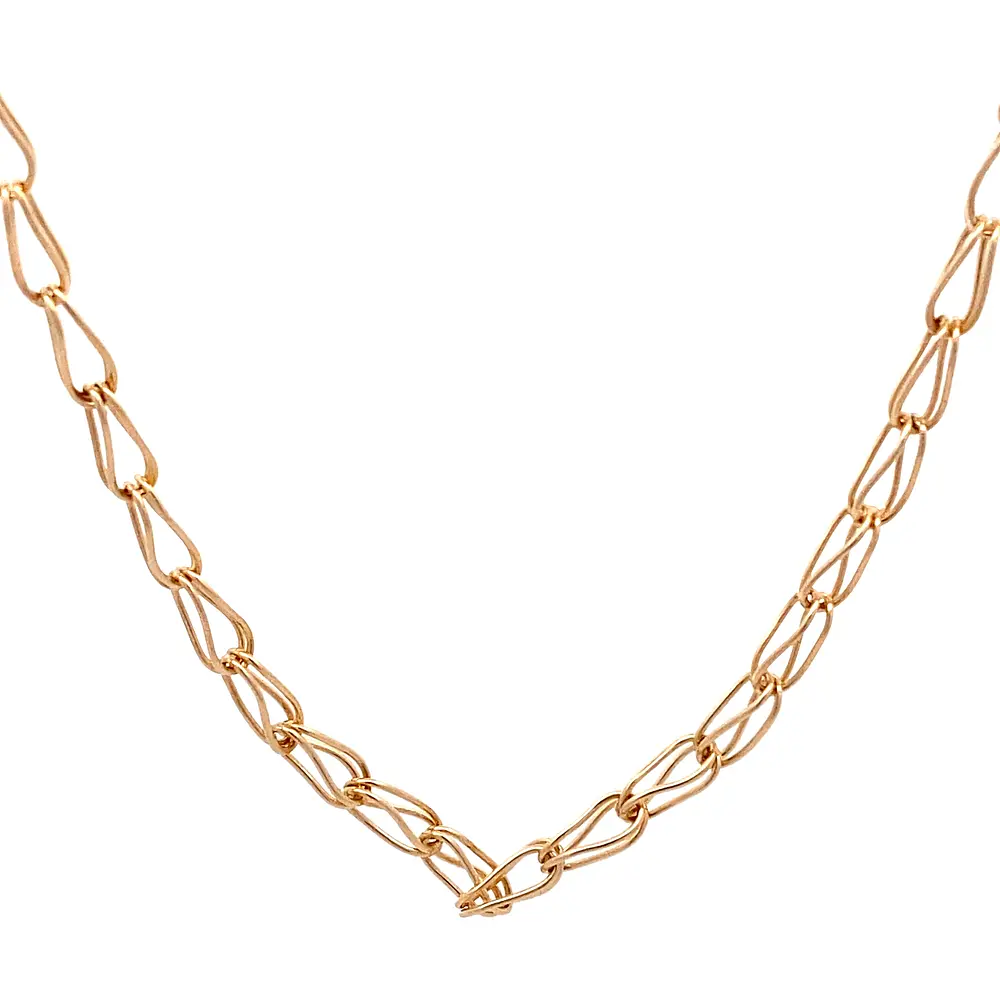 Cadena de Oro Amarillo 18K Jaula