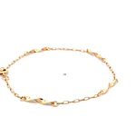 Pulsera de Oro Amarillo 18K Limada con Espirales