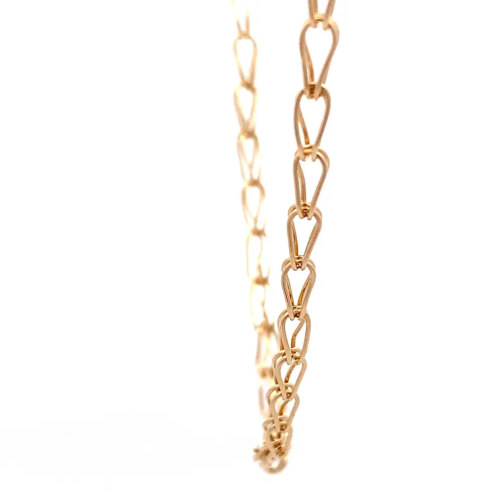 Cadena de Oro Amarillo 18K Jaula