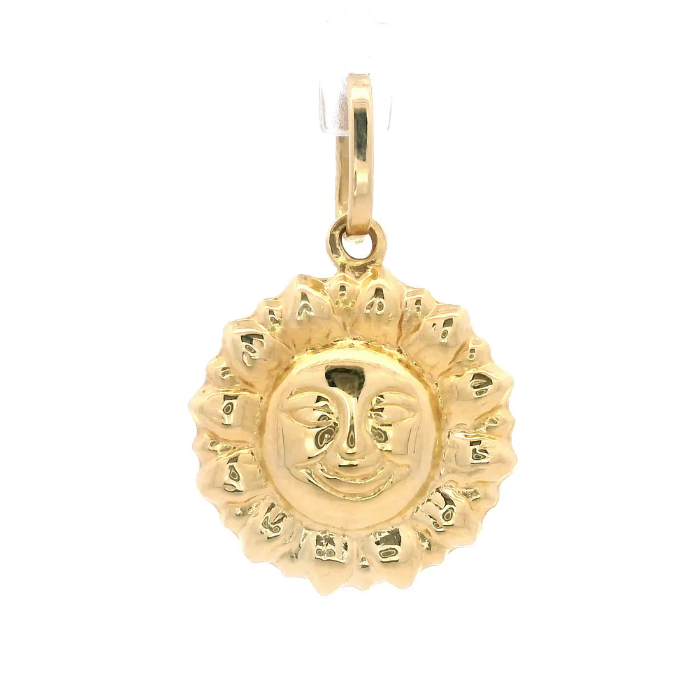 Colgante de Oro Amarillo 18K Sol Bombe