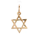 Colgante de Oro Amarillo 18K Estrella de David