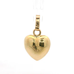 Colgante de Oro Amarillo 18K Corazón Bombe