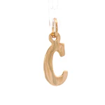 Colgante de Oro Amarillo 18K Letra C