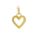 Colgante de Oro Amarillo 18K Corazón Calado
