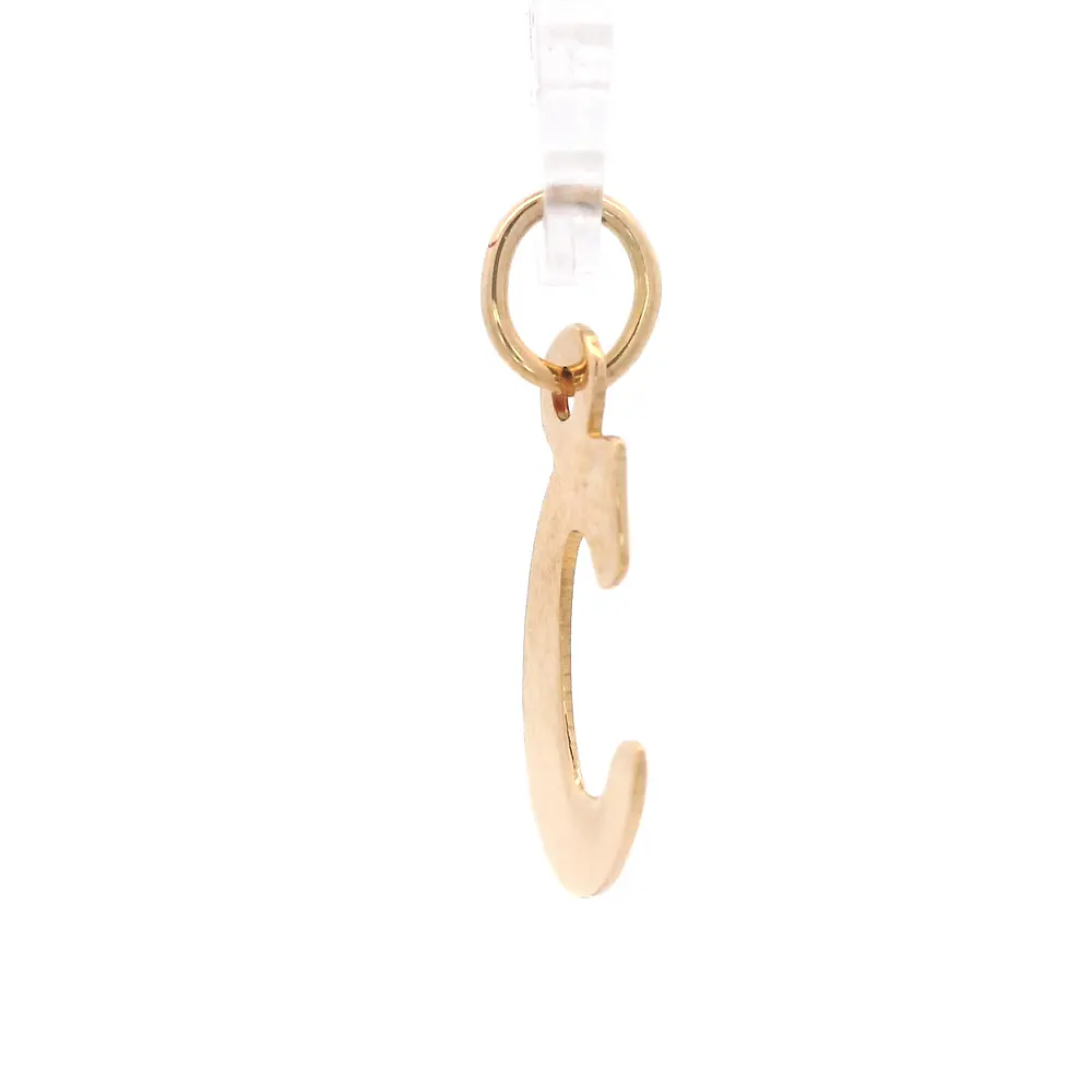 Colgante de Oro Amarillo 18K Letra C