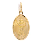 Colgante de Oro Amarillo 18K Medalla Divino Niño