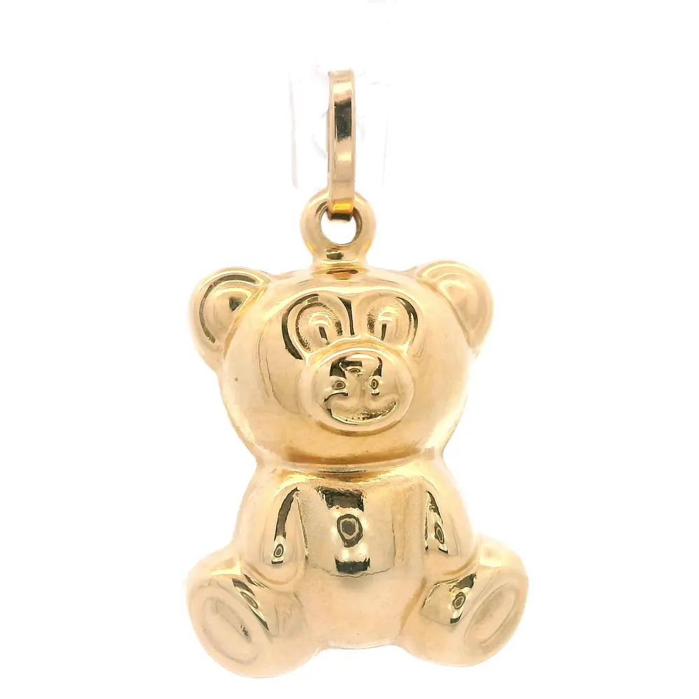 Colgante de Oro Amarillo 18K Oso Bombe