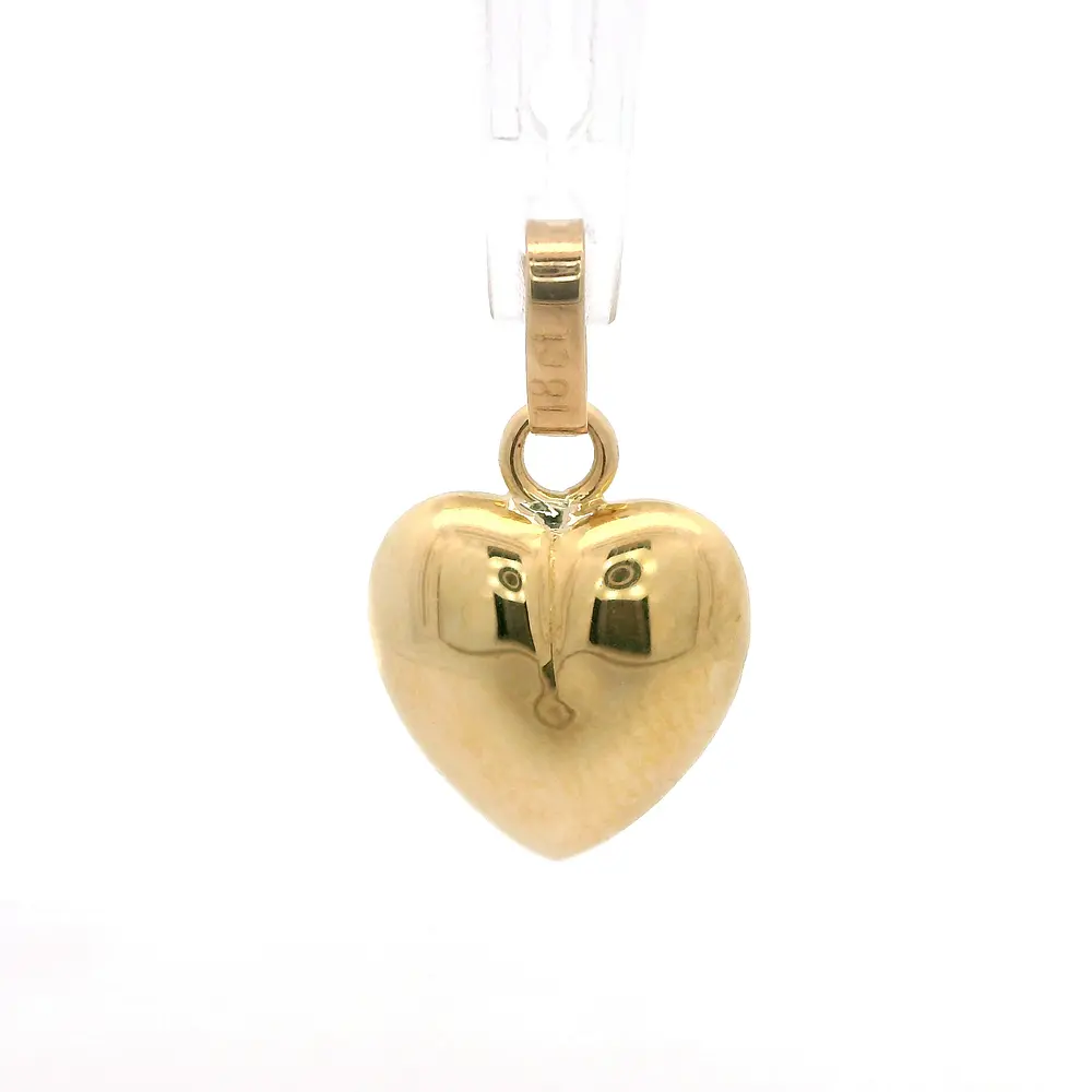 Colgante de Oro Amarillo 18K Corazón Bombe