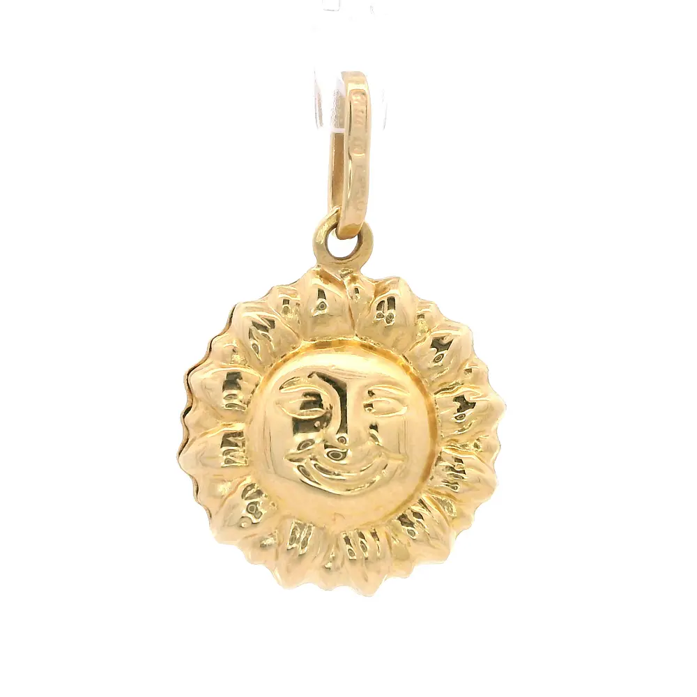 Colgante de Oro Amarillo 18K Sol Bombe