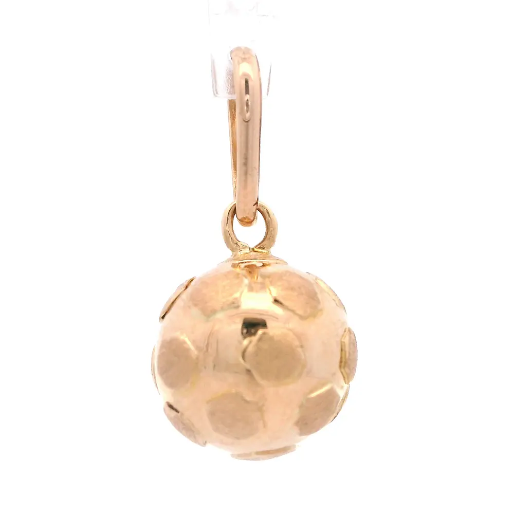 Colgante de Oro Amarillo 18K Esfera Tallada