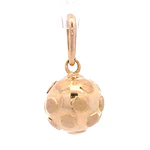 Colgante de Oro Amarillo 18K Esfera Tallada