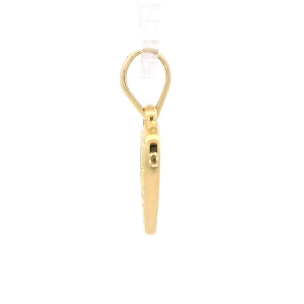 Colgante de Oro Amarillo 18K Corazón Calado